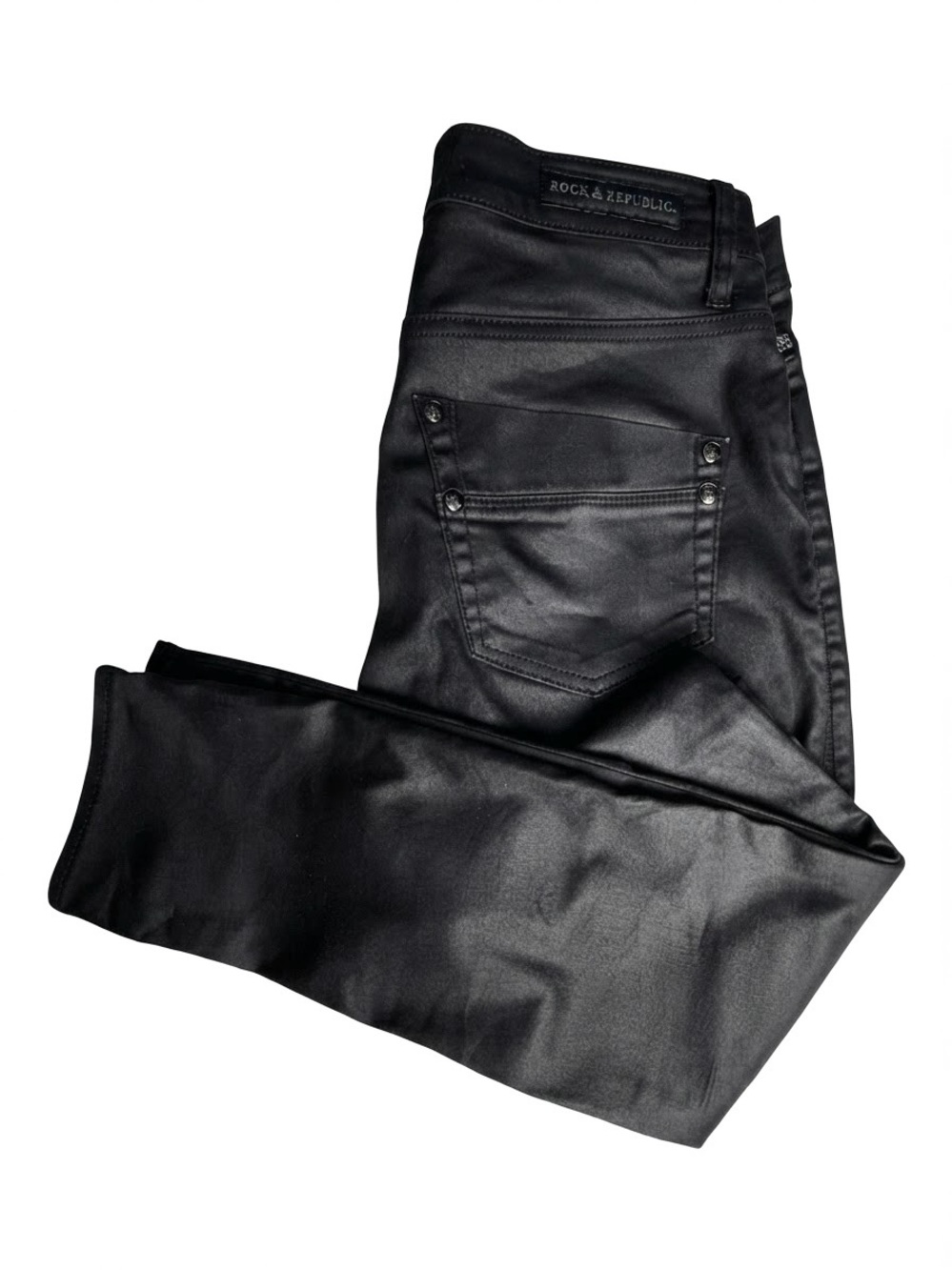 Rock & Republic ‘Kashmiere’ black skinny jeans Women’s size 12 M | b